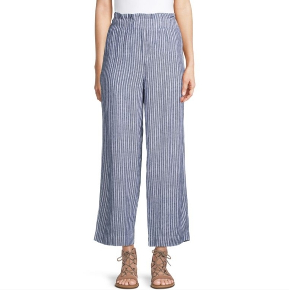 Laundry By Shelli Segal Pants - Laundry By Shelli Segal Wide-Leg Linen-Blend Pants Women's Size Medium
